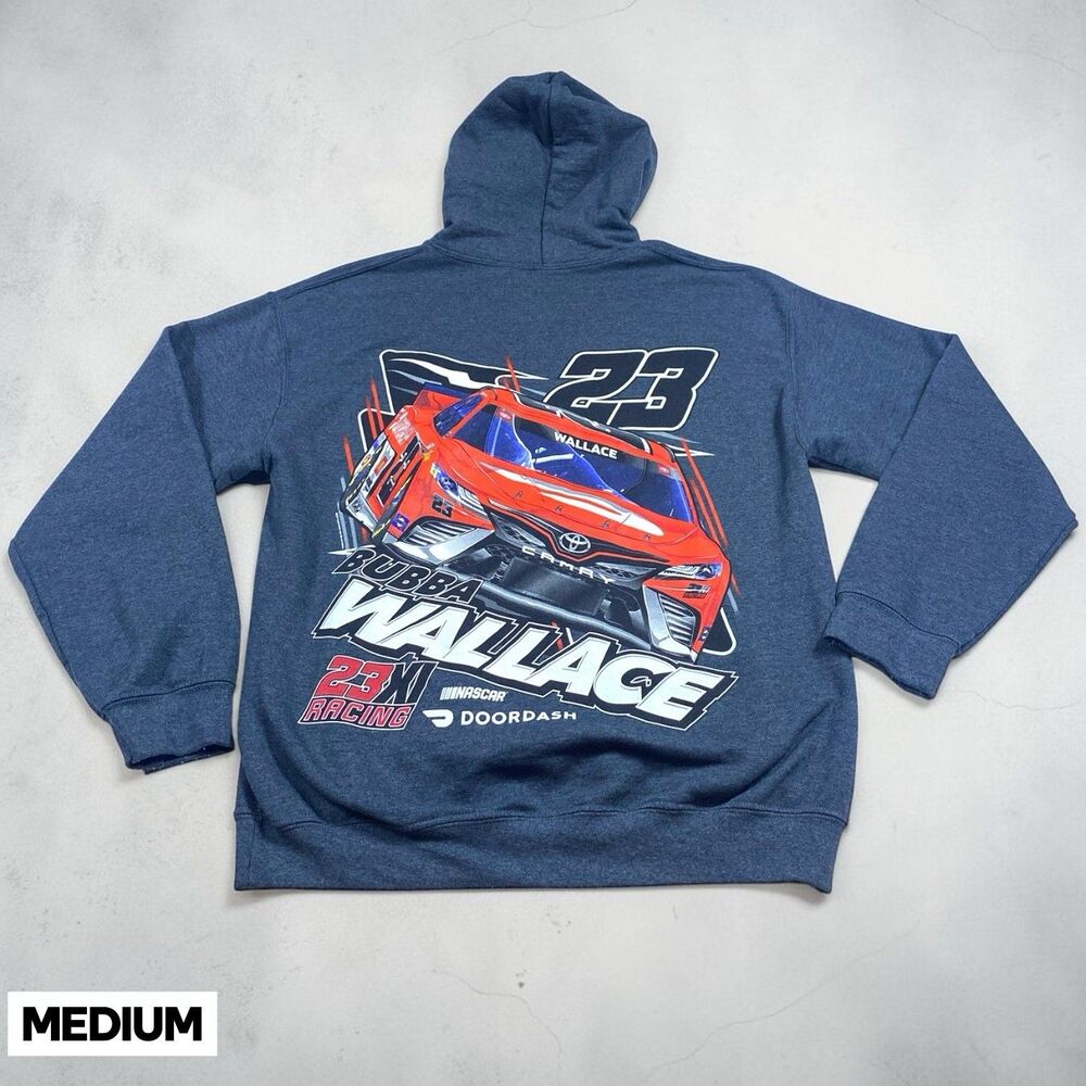 Bubba Wallace Hoodie 23 Racing Mens MED Black‎ NASCAR Sports Toyota Fan Wear